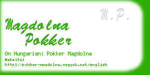 magdolna pokker business card